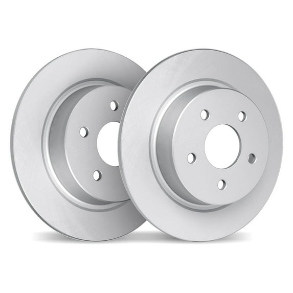 Part Synergy Replacement for Rear Brake Rotor Set Cast Iron Silver