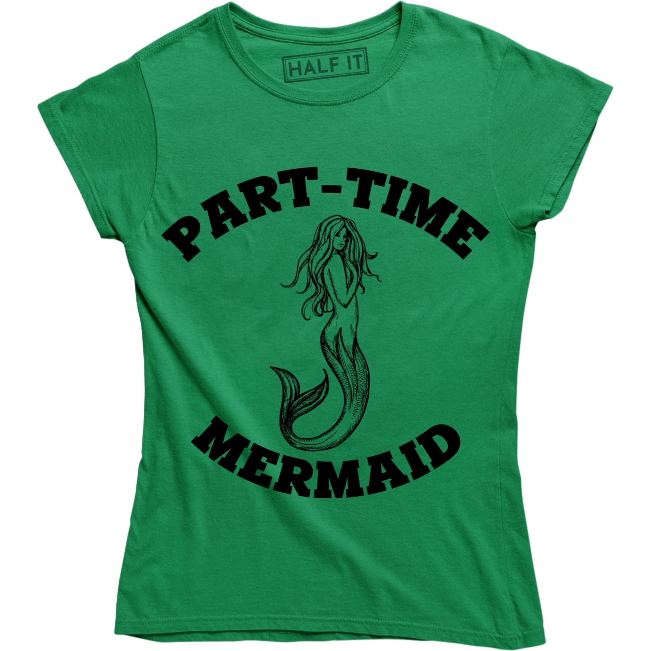 Threadrock Women's Part-time Mermaid Racerback Tank Top – Perfect For Beach & Swimming