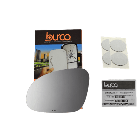 Part is Compatible with Jetta, GTI, EOS, Passat, Rabbit, Left Driver Mirror Glass Lens w/Adhesive