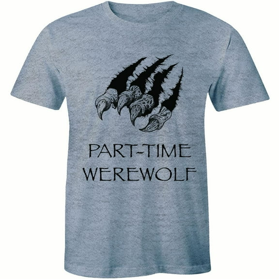 Part-time Werewolf - Scary Wild life Forest Wolf Men's Tee Shirt