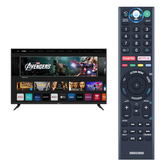 PartNova Replacement Remote Control RMF-TX300P Voice Fit for Smart TV KD-55X8200E KD-43X8000E KD-49X8200E KD-55X8000E