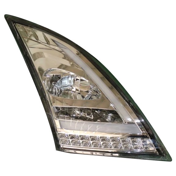 PartStop 82329590 LED Headlight Right Side Chrome Housing Fits Volvo VNL 2018-2025