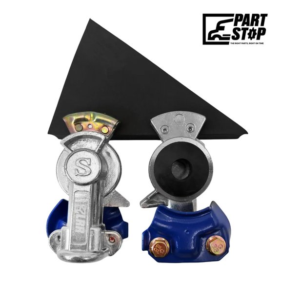 PartStop Service Gladhand Coupler Blue Straight Mount TM3521JS Truck Trailer Air Brake Connector