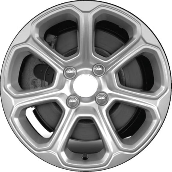 PartSynergy Aluminum Alloy Wheel Rim 16 Inch OEM Take Off Fits 2018-2021 Ford Ecosport 4-108mm 7 Spokes
