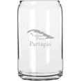 thumbnail image 1 of Partagas Cuban Cigar Themed Etched 16oz Libbey Can Glass, 1 of 1