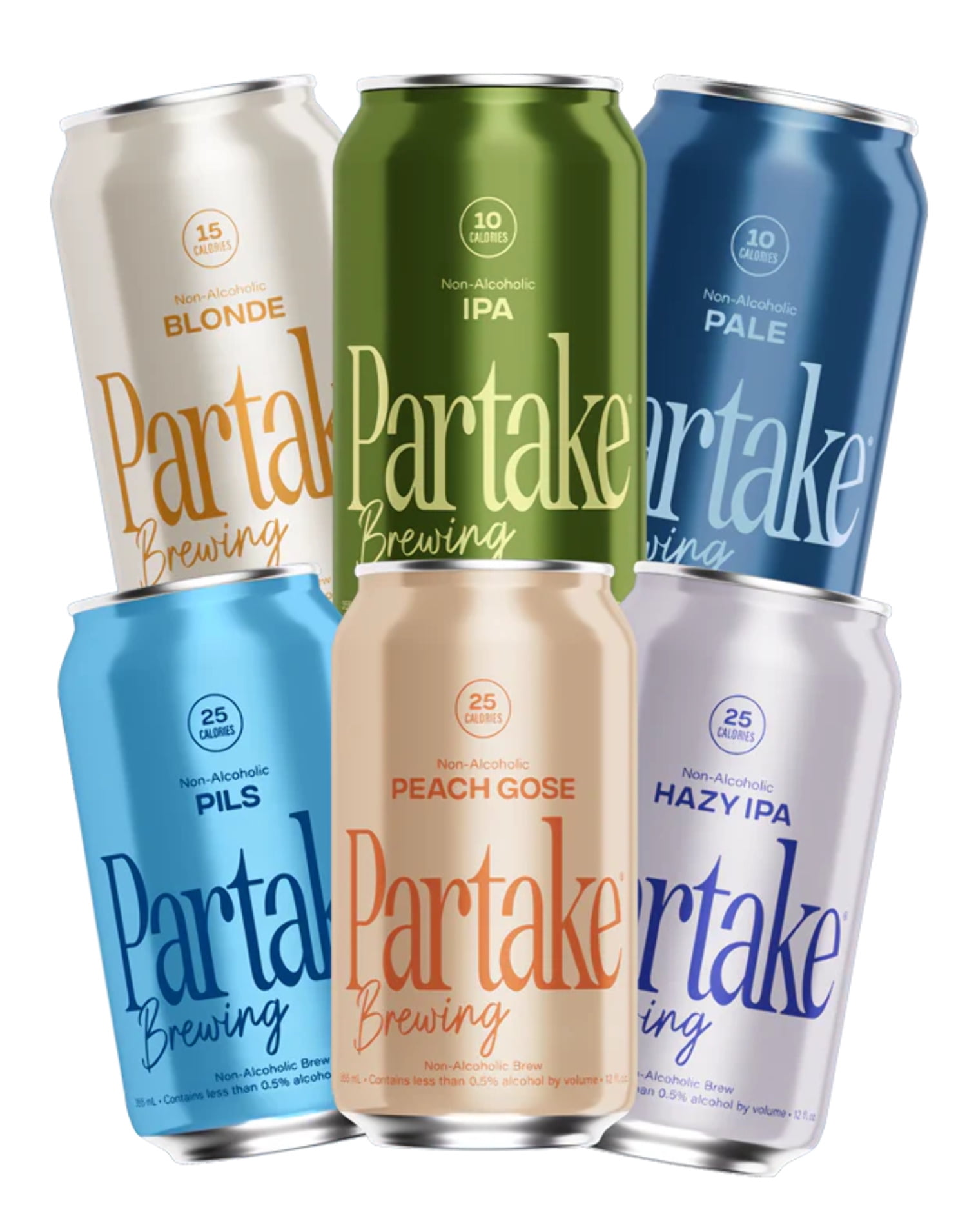 Partake Brewing Non Alcoholic Beer Discovery Pack, 6 Pack