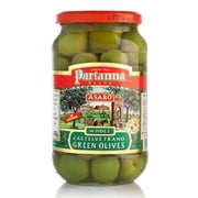 Partanna Whole Castelvetrano Olives - Sicilian - Handpicked - Snacking-Aperitif-Cooking-Baking-Heart-Healthy- Keto and Paleo - Product Of Italy - 19 oz Jar
