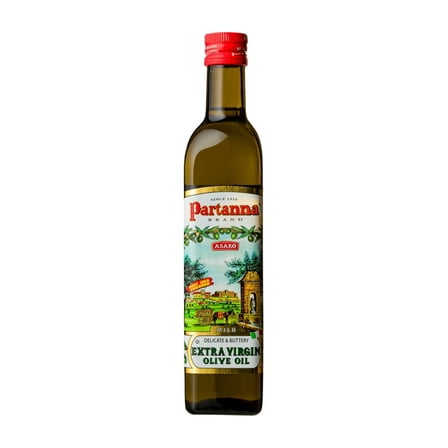 Partanna Everyday Mild Extra Virgin Olive Oil - Premium Castelvetrano Olive Oil - Harvested in Sicily - Pure Authentic Italian - Rich in Flavor - First Cold Pressed - 16.9oz (500 ML) Glass