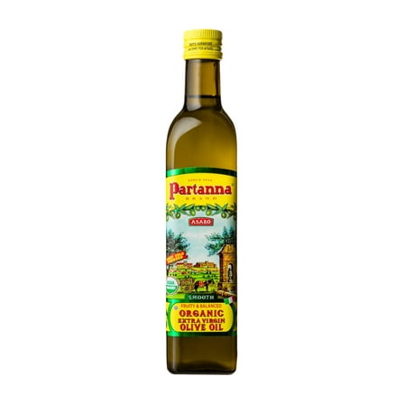 Partanna Everyday Organic Extra Virgin Olive Oil - Premium Organic Castelvetrano Oil Harvested in Sicily - Pure Authentic Italian - Monovarietal - Rich in Flavor and Tradition - 16.9 oz (500 ML)