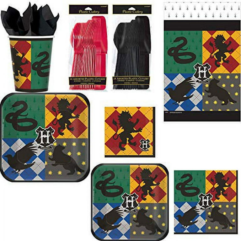 Harry Potter Birthday Party Supplies Bundle Pack includes 16 Lunch Paper  Plates, 16 Lunch Napkins, 16 Paper Cups