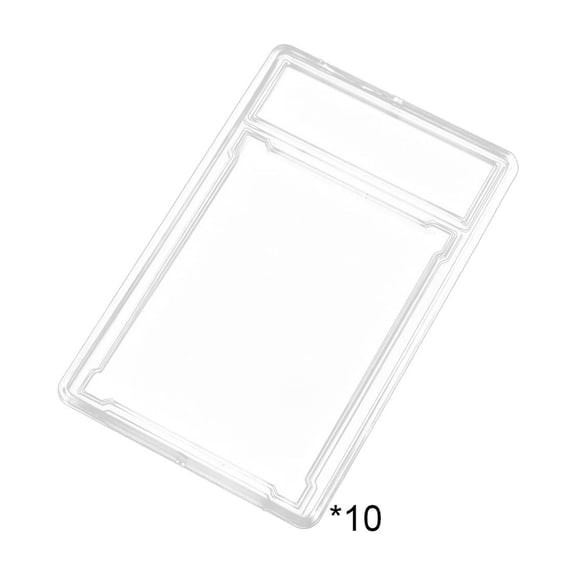 Partheme 10 Pack Card Case Holder Graded Card Slab Baseball Cards Protectors Hard Sleeves with Label Position for Grading Baseball Football Gaming Trading Display Sports Game Collector , 10PCS