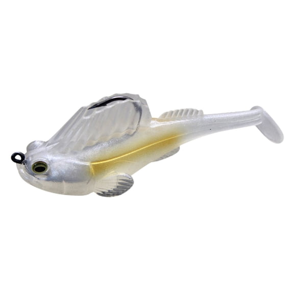Partheme 10 Styles Jumping Fish Soft Fishing Lure,Weedless Lead Core Swimbait with Anti Hanging Bottom Design,Lifelike Paddle Tail Worm for Freshwater Saltwater River Bank Bass Trout Redfish,As Show