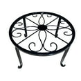 thumbnail image 1 of Partheme 12 in Diameter Metal Outdoor Plant Stand Indoor, Heavy Duty Potted Holder, Round Anti-Rust Wrought Iron Flower Planter Pot Display Stands for Home Garden , Black, 1 of 4