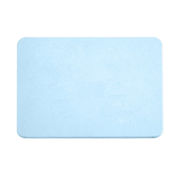 Partheme 12x8in Diatomaceous Earth Bath Mat Rugs Super Absorbent Diatomite Stone Bath Mat Non Slip Quick Dry Thin Bathroom Mat Fit Under Door, Floor Rugs in Front of Bathtub, Shower Room, As Show