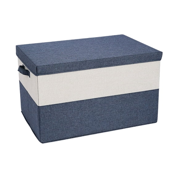 Partheme 13x9x7in Foldable Wardrobe Storage Box Extra Large, Clothing Storage Bin Bedroom Home Organization Box Storage Trunk, S