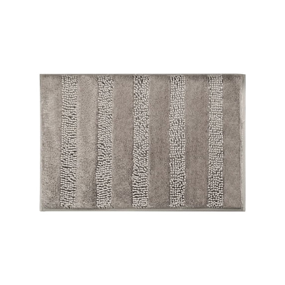 Partheme 16x24 in Small Bathroom Rugs, Extra Soft Absorbent Chenille Bath Rugs, Quick Dry, Machine Washable Bath Mats for Bathroom Floor, Tub and Shower, Home Decor Accessories, Khaki