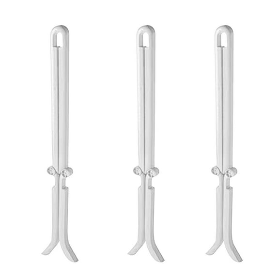 Partheme 3 Pack Foldable Boot Stands Shoe Support for Tall Boots, Shaper Insert to Prevent Creasing Collapse, Multipurpose Boot Clips for Knee High Snow Boots, Space Saving Shoe Rack Accessory, White