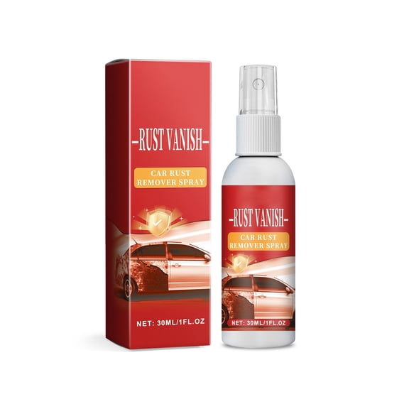 Partheme 30ml Rust Converter Spray, Heavy Duty Rust Remover Spray for Metal, Multi-Surface Rust Stain Cleaner & Lubricant for Vehicles, Car Parts, Tools, Chains, As shown