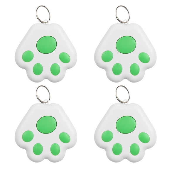 Partheme 4 Pack Smart Wireless Bluetooth Tracker Key Finder, Anti-Loss Alarm Locator for Pets Dogs Cats, Luggage Wallet Backpack Item Finder, for Home Office Travel, Green