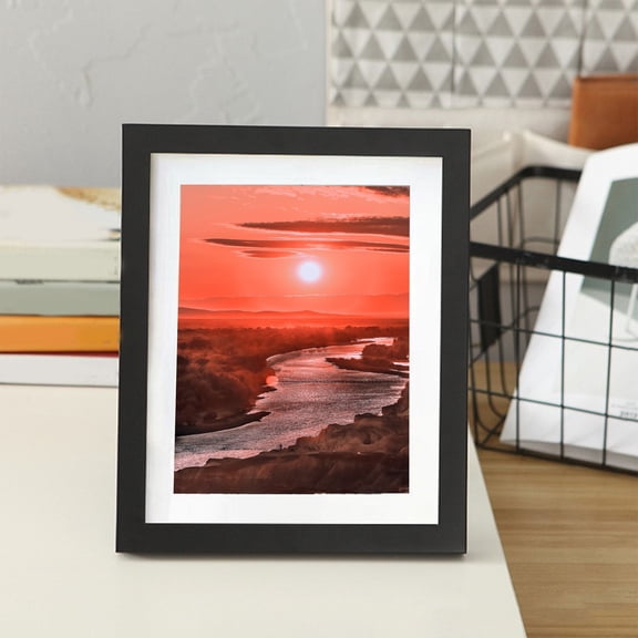 Partheme 4x6 inch Picture Frame- Signature Collection - Picture Frames - Photo Frame for Tabletop and Wall Display, Black