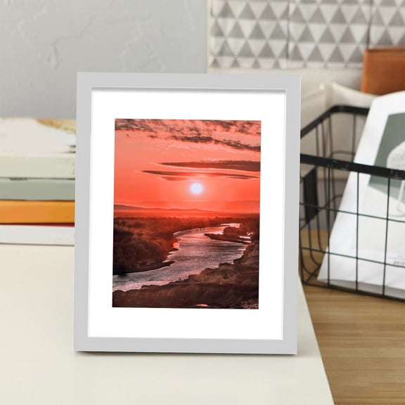 Partheme 4x6 inch Picture Frame- Signature Collection - Picture Frames - Photo Frame for Tabletop and Wall Display, White