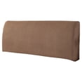 thumbnail image 1 of Partheme 71in Full Wrap Headboard Cover Stretchable Dustproof Headboard Protector, Soft Padded Bed Head Cover with Elastic Hem for 71in Bed, Brown, 1 of 6