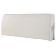 thumbnail image 1 of Partheme 71in Full Wrap Headboard Cover Stretchable Dustproof Headboard Protector, Soft Padded Bed Head Cover with Elastic Hem for 71in Bed, White, 1 of 6