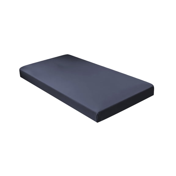 Partheme 79x35 Inch Singles Fitted Sheet for Student Dormitories, Non Slip Fixed Bed Cover Protective Sheet, Soft Fiber for Sleeping Naked, Deep Pocket, Blue