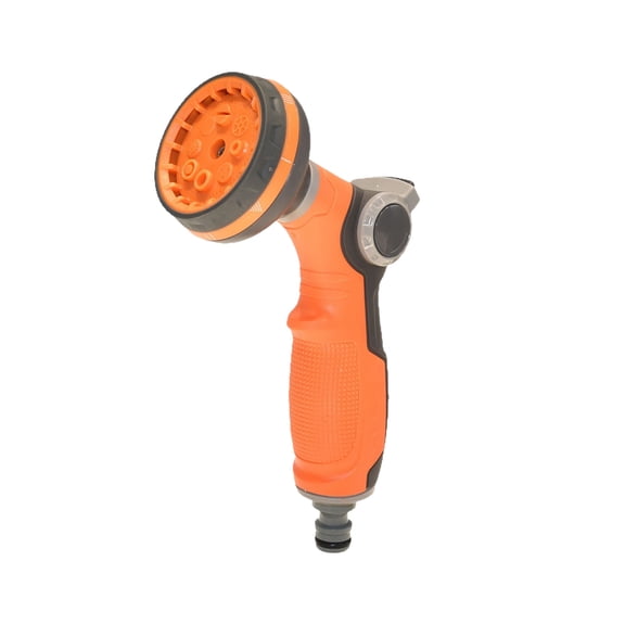 Partheme 8 Inch Garden Watering Sprinkler Head, Vegetable Irrigation Spray Gun, Adjustable Spray Patterns from Gentle Mist to Powerful Stream, Ergonomic Handle for Flower Watering, B