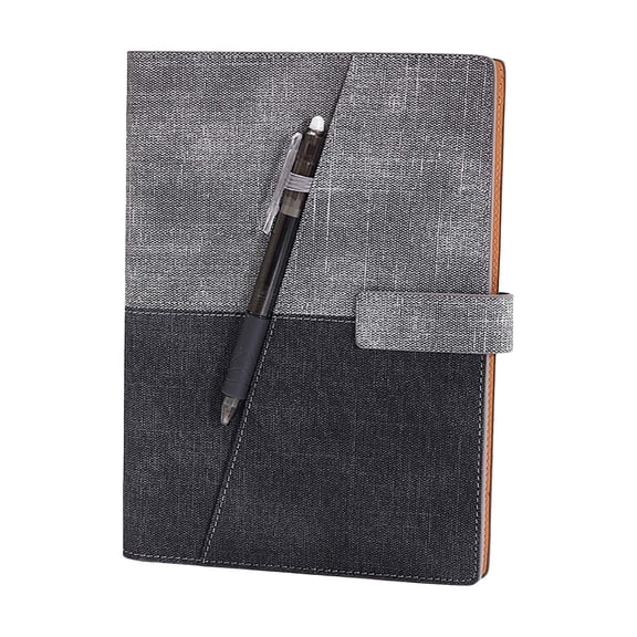 Partheme A5 Smart Reusable Notebook with Stone Paper, 60 Page Erasable Waterproof Diary with Pen and Cloth, Fathers Day Gifts for Husband, Black