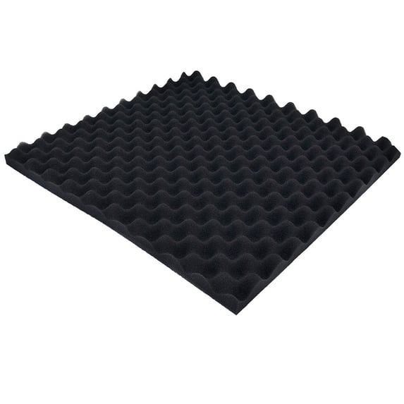 Partheme Acoustic Foam Panels, Sound Proof Foam Panels for Walls, High Density Acoustic Panels, Sound Panels for Recording and Home Studio, Black