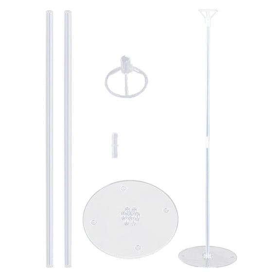 Partheme Balloon Sticks with Base,Balloon Stand Kits,Balloon Stands with Base for Table Center Floor Birthday Wedding Party Decorations , B