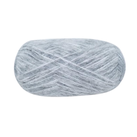 Partheme Coarse Wool Mohair Blend Yarn, Chunky Knitting Thread for Handwoven Scarf DIY, Soft Warm Bulky Wool Roving for Needlework Craft, 50g Skein for Sweater Hat Crochet Projects, As Show