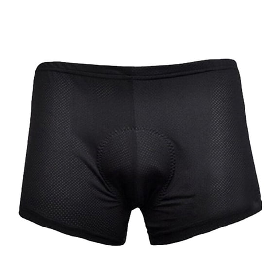 Partheme Cycling Underwear with Anti-Slip Leg Grips 3D Padded Bike Shorts MTB Liner for Bicycle Biking Riding , M
