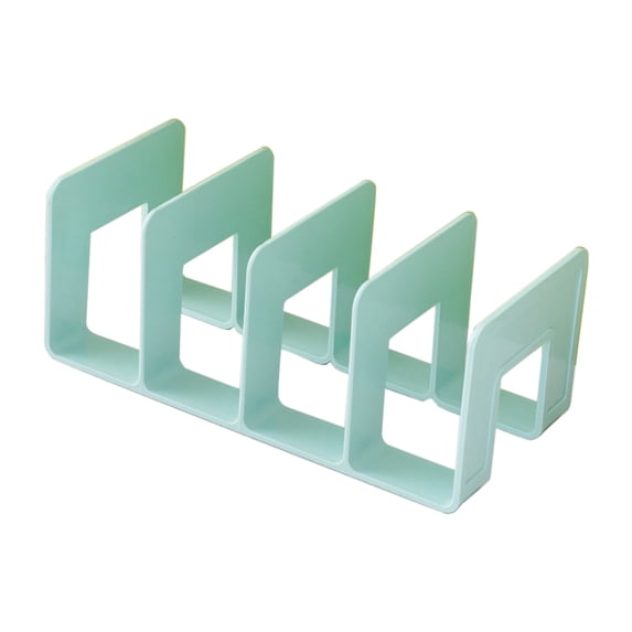 Partheme Desk Organizer Bookshelf File Folder Organizer Binder Holder File Sorter Desk Accessories & Workspace Organizers Classroom Office Supplies Storage Desktop Bookshelf Book Rack , Green