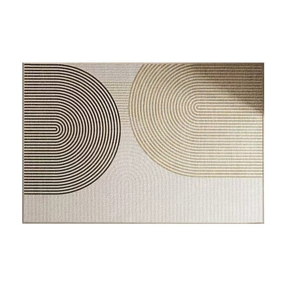 Partheme Easy Rainbow Entryway Rug,Washable Non-Slip Indoor Outdoor Doormat, Neutral Boho Farmhouse Small Kitchen Rug Modern Abstract Throw Rugs for Entrance Bedroom Bathroom , A