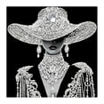 thumbnail image 1 of Partheme Elegant Lady DIY Rhinestone Art Kit, Graceful Female Figure Pattern Canvas, Full Drill Diamond Painting for Home Wall Decor, B, 1 of 5
