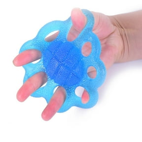 Partheme Finger Exerciser and Hand Strengthener Rehab,Exercise Squeeze Ball for Hands,Grip Exerciser Hand Strengthener for Rehab,Arthritis,Carpal Tunnel, Blue