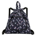 thumbnail image 1 of Partheme Foldable Lightweight Large Capacity Gym Sack Shoulder Bag Drawstring Backpack Sports Backpack Messenger Bag, B, 1 of 2
