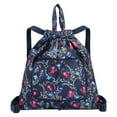 thumbnail image 1 of Partheme Foldable Lightweight Large Capacity Gym Sack Shoulder Bag Drawstring Backpack Sports Backpack Messenger Bag, C, 1 of 2