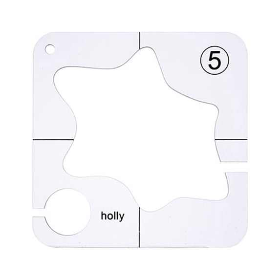Partheme Free Motion Quilting Templates, Acrylic Quilting Template Kit, for Free Motion Sewing, Easy Complex Patterns, Beginner & Professional Q-uilting Supplies, L