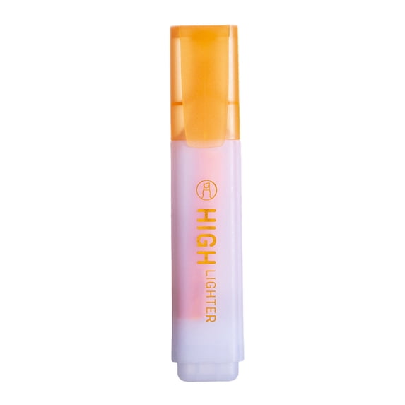 Partheme Glitter Highlighters, Chisel Tip Highlighter Markers with Shimmer Finish, Smooth Writing Ink for Journaling, Note-Taking, Planning, Classroom, Office & Creative Use , Orange