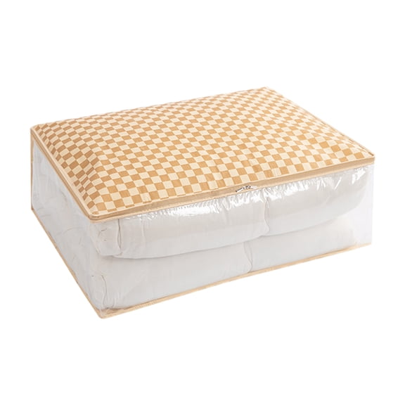 Partheme Handy Laundry Blanket Storage Bags,Zippered Large Clear Plastic Storage Bag ,Shield Your Quilt Blankets , Bedding & Clothes from Dust,Dirt & Moisture,Gliding Zipper for Easy Access,L