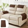 thumbnail image 1 of Partheme Headrest Covers for Recliners Protector Armrest Covers for Couch Chair Headrest Seat Padded for Sofa Reclining Armchair Cooling Pads Pet Slipcovers Non Slip Furniture Covering,Coffee, 1 of 7
