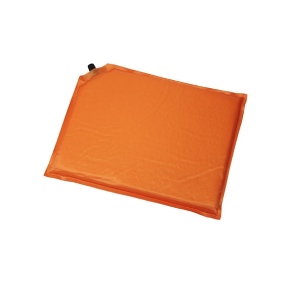 Partheme Inflatable Stadium Seat Cushion | Self-Inflating Memory Foam Portable Pad for Airplane Travel , Bleachers , Camping , Backpacking , Office & Car Use | Soft Wear, Orange