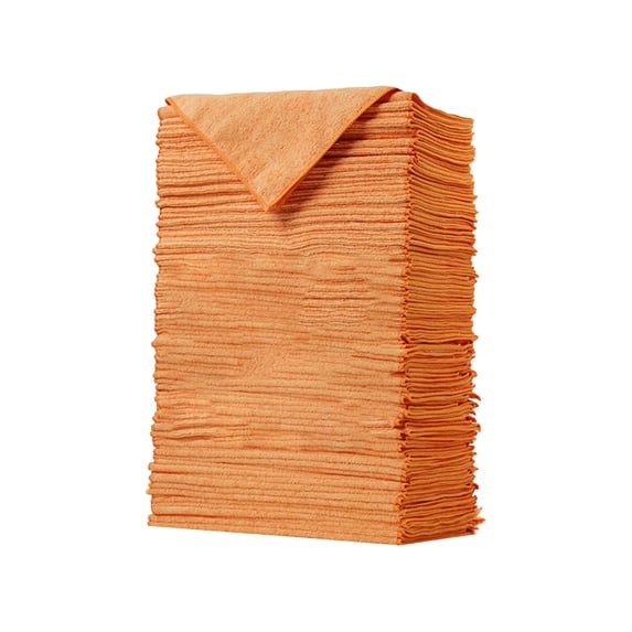 Partheme Kitchen Dish Cloths, Super Absorbent Microfiber Dish Towels, Soft Lint Free Reusable Dish Rags for Washing Dishes, Drying, Counters and Sink, Orange