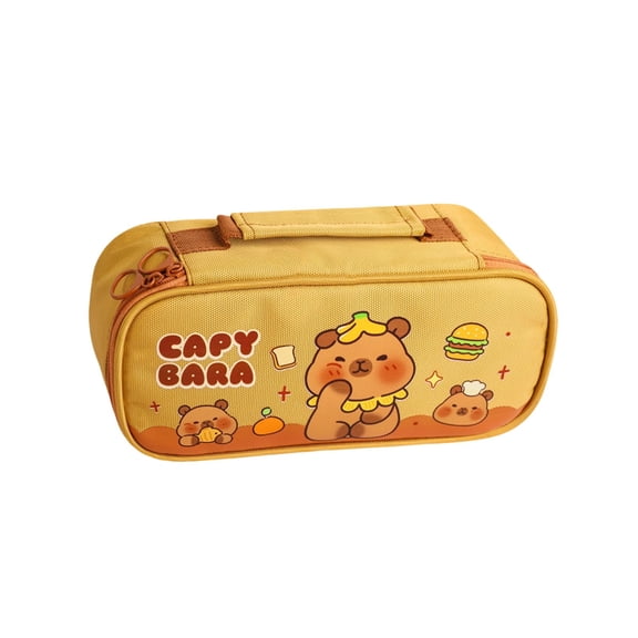 Partheme Large Capacity Pencil Case Multi Functional Stationery Bag for Female youths, Cute High Appearance Pen Box with Multiple Compartments, C
