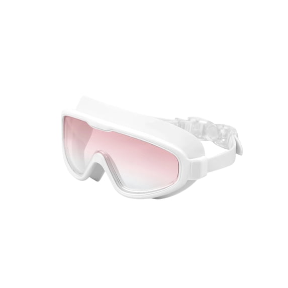 Partheme Large Frame Swimming Goggles Transparent Waterproof Unisex Lenses 150-800 Degrees,Prescription Swim Mask.Mother’s Day Vision Friendly Gift and Water Activity Essential, Pink