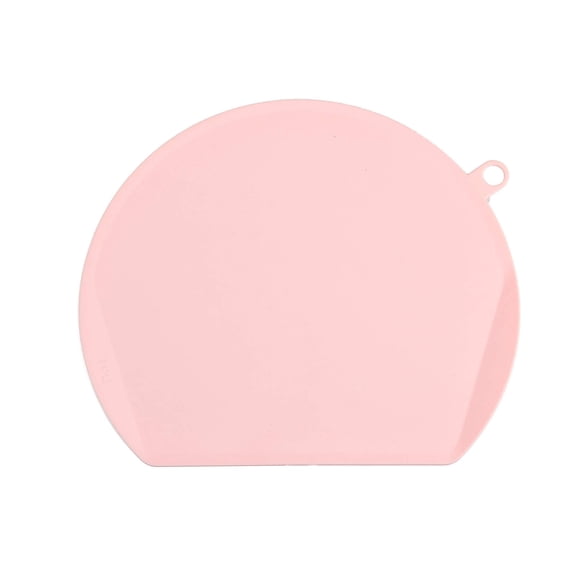 Partheme Large Semi Circular Double Sided Plastic Cutting Board with Color Coded Surfaces, Kitchen Chopping Board for Countertop, Anti Slip Base for Food Prep, Pink