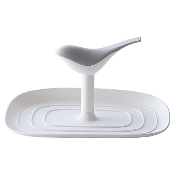 Partheme Lid and Spoon Rest for Kitchen Counter,Cooking Ladle/Spoon Holder for Stove Top,Utensil Rest with Pot Lid Holder for Countertop,Kitchen Gadget Rack,Cooking Accessories,White
